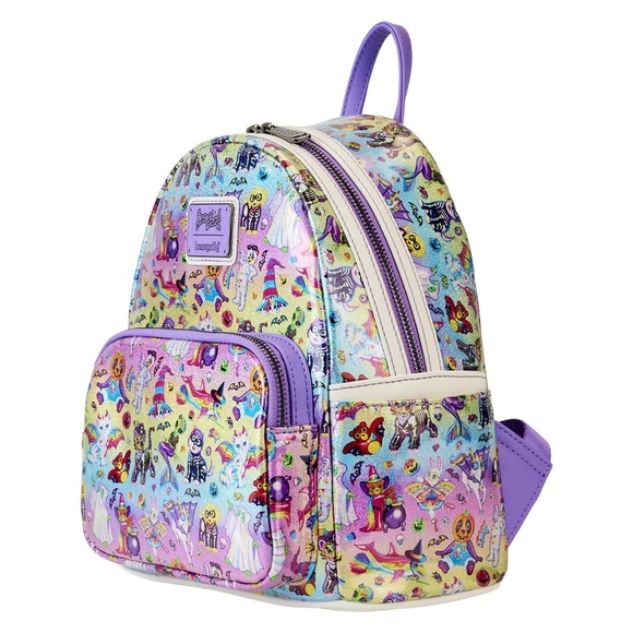 New! Loungefly x Lisa Frank Halloween Sticker Mini Backpack - Picture 2 of 12